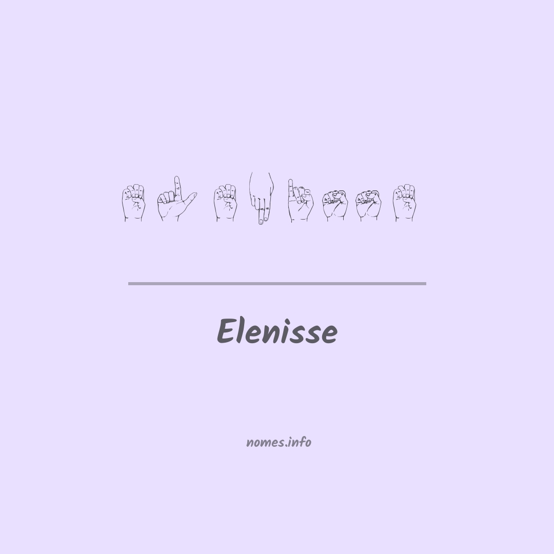 Elenisse em Libras