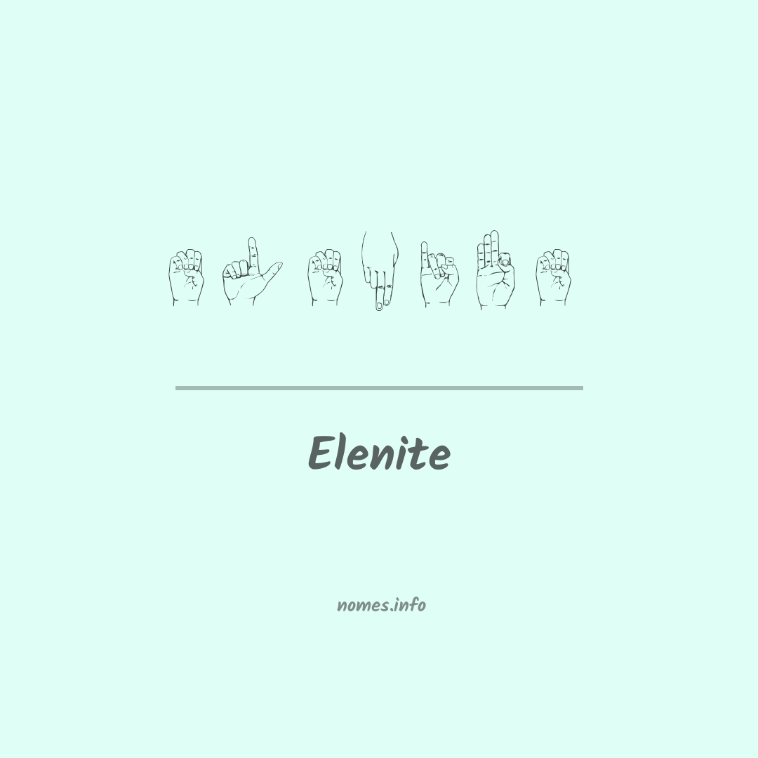 Elenite em Libras