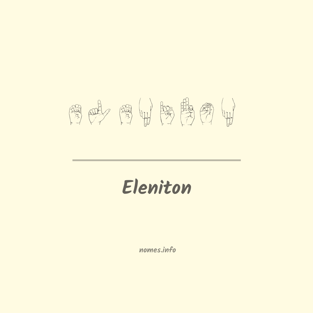 Eleniton em Libras