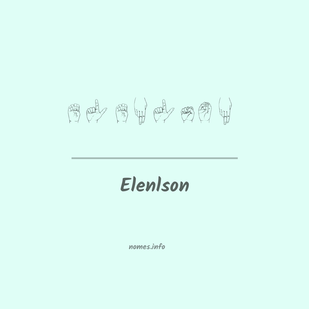 Elenlson em Libras