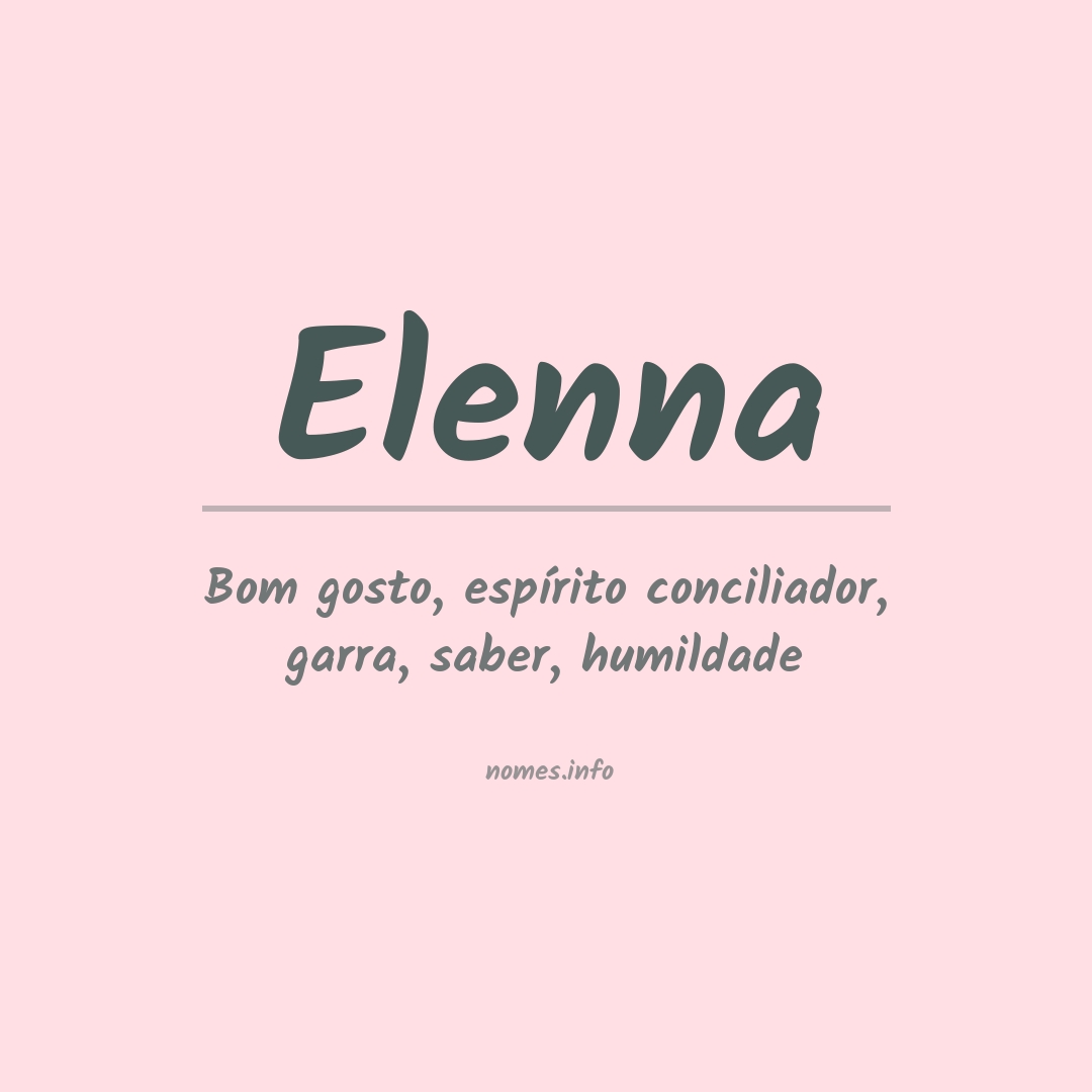 Significado do nome Elenna