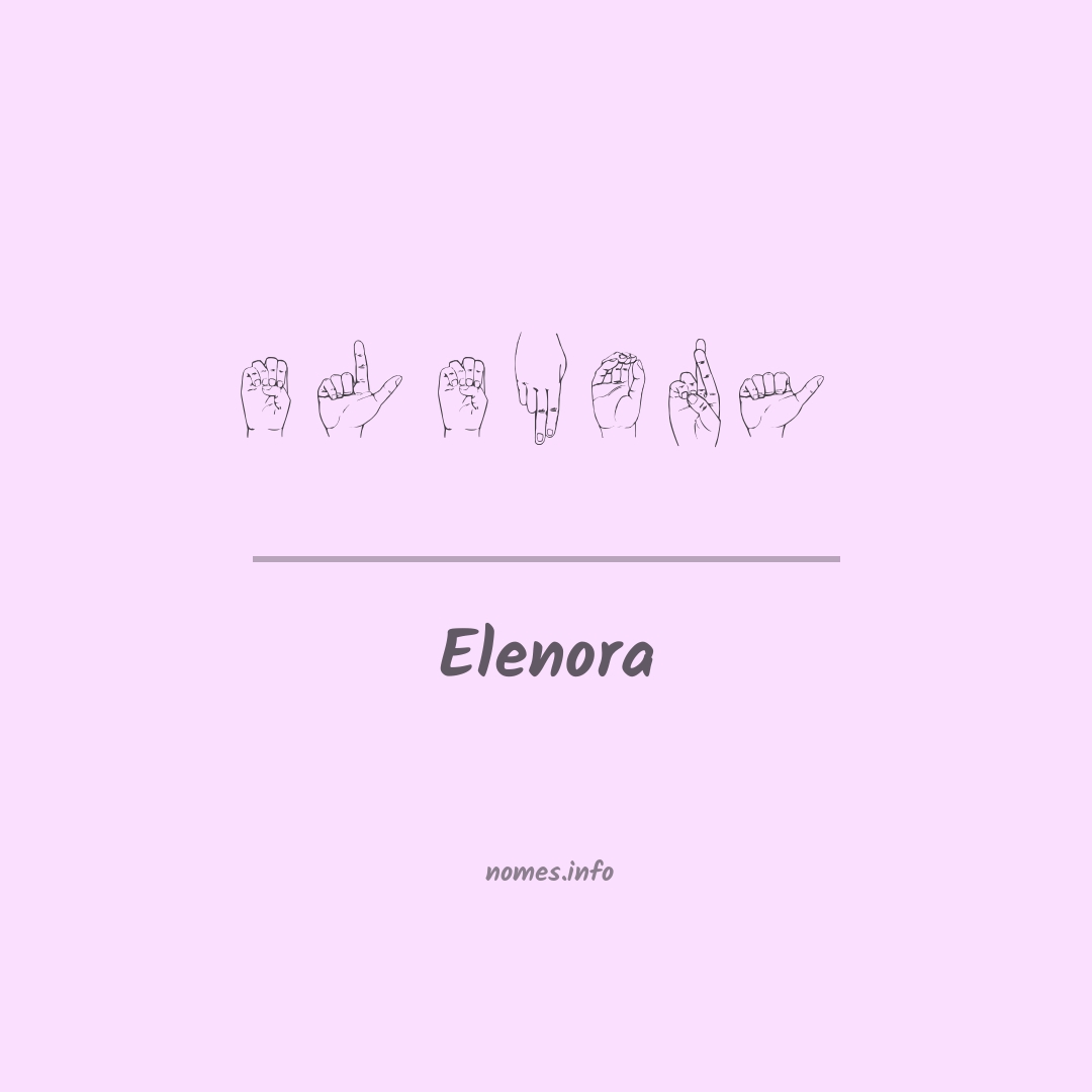 Elenora em Libras