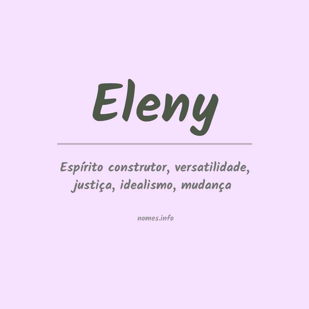 Significado do nome Eleny