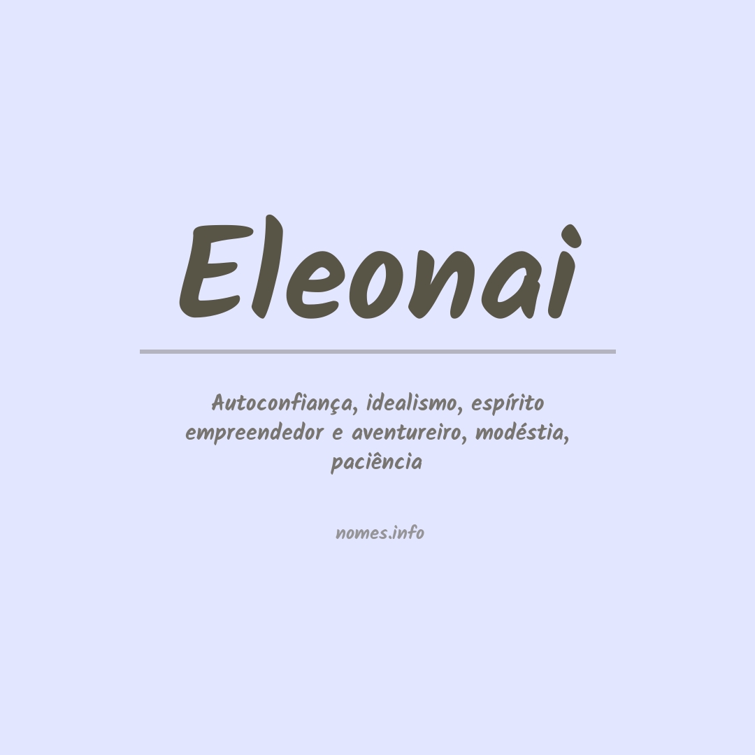 Significado do nome Eleonai