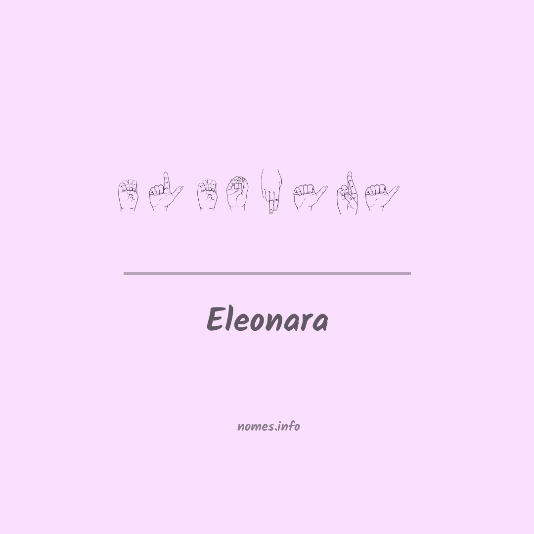 Eleonara em Libras