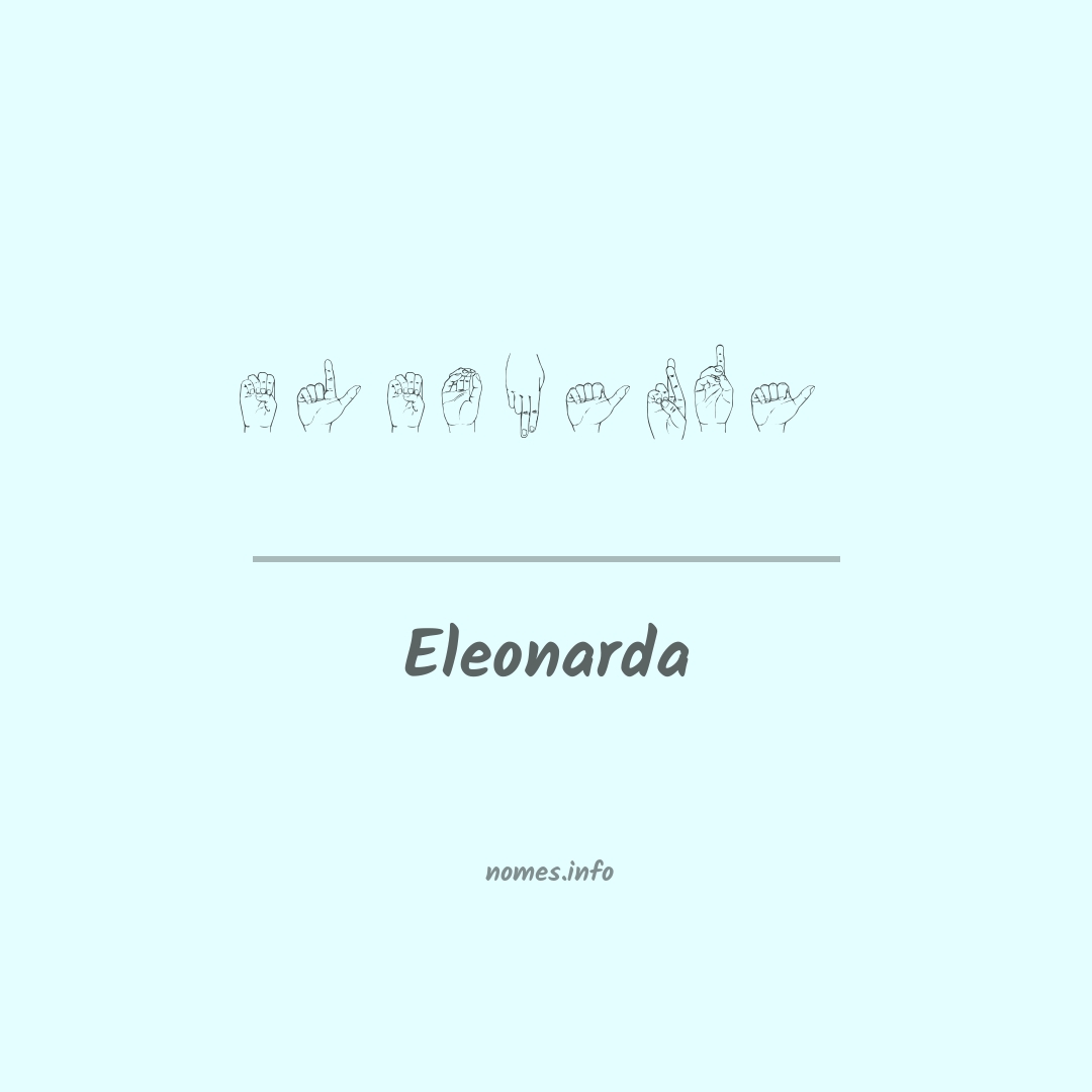 Eleonarda em Libras
