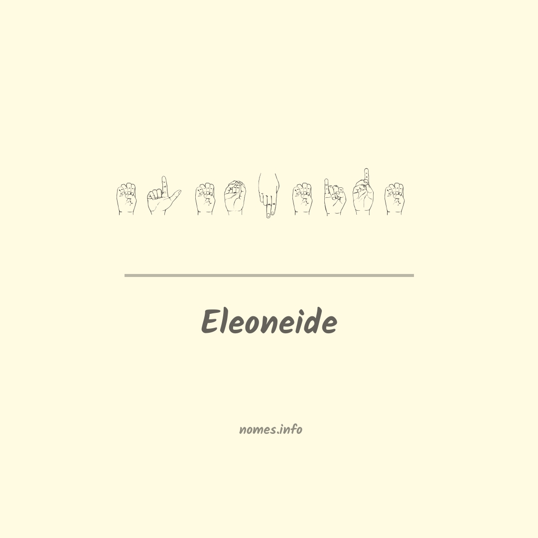 Eleoneide em Libras