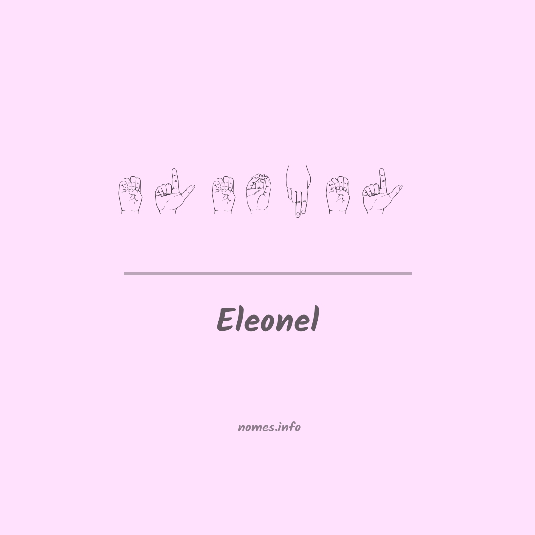 Eleonel em Libras