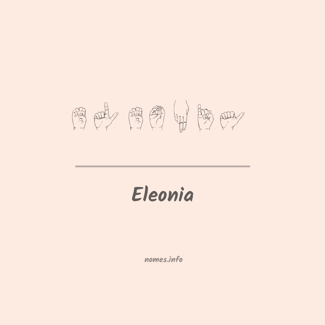 Eleonia em Libras