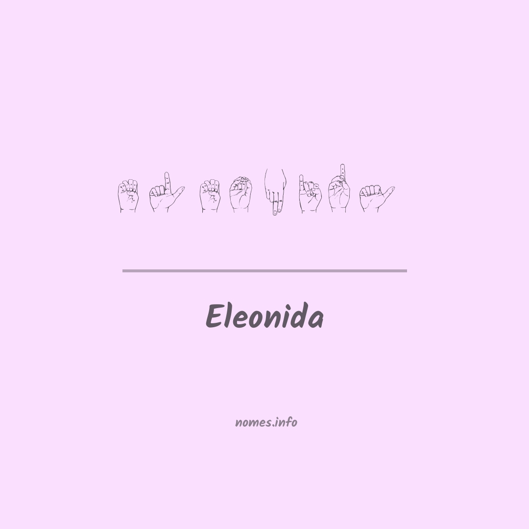 Eleonida em Libras