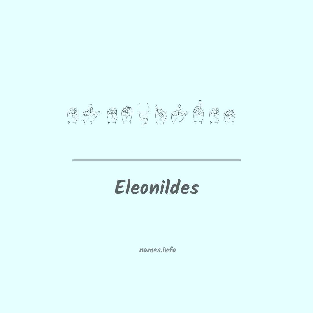 Eleonildes em Libras