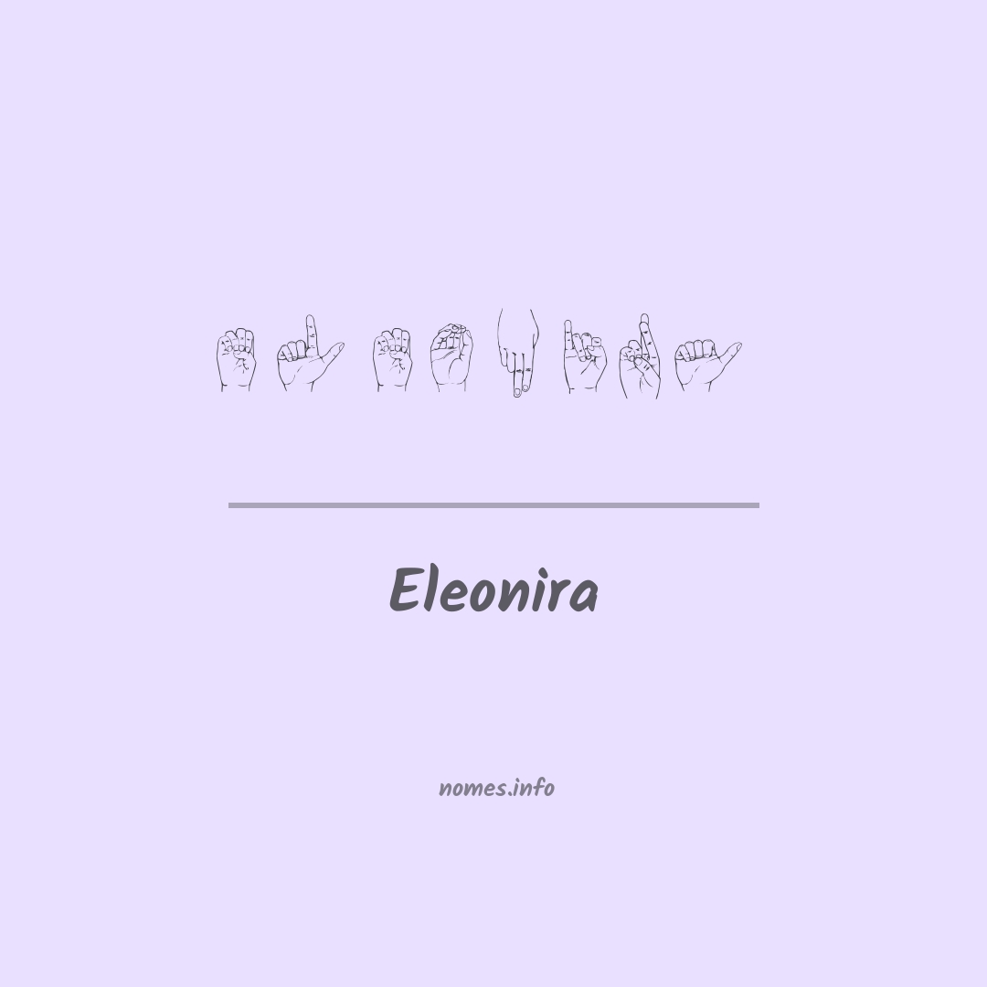 Eleonira em Libras