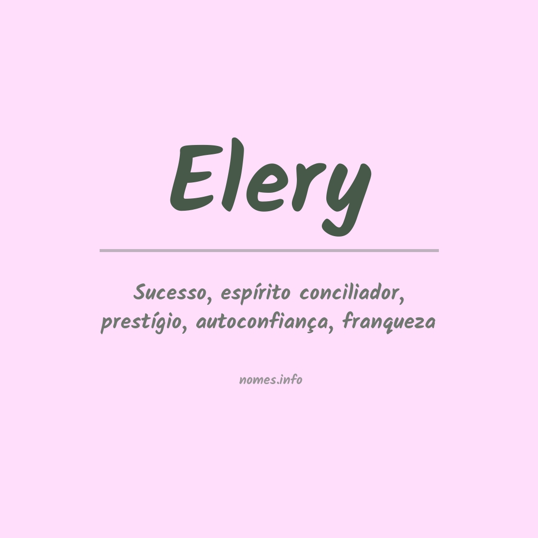 Significado do nome Elery