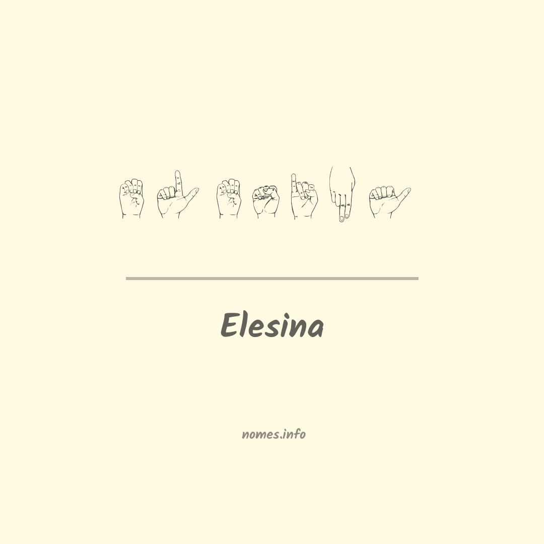 Elesina em Libras