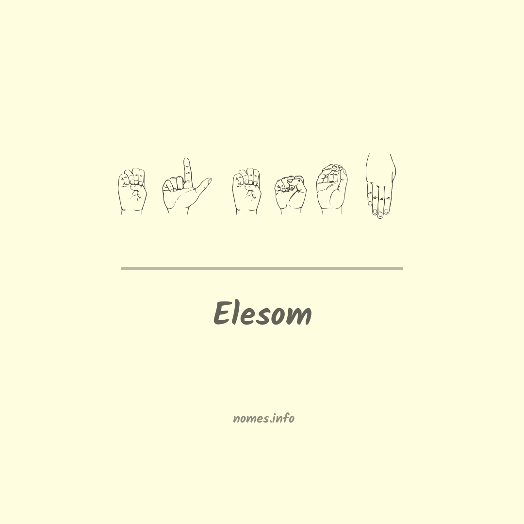 Elesom em Libras
