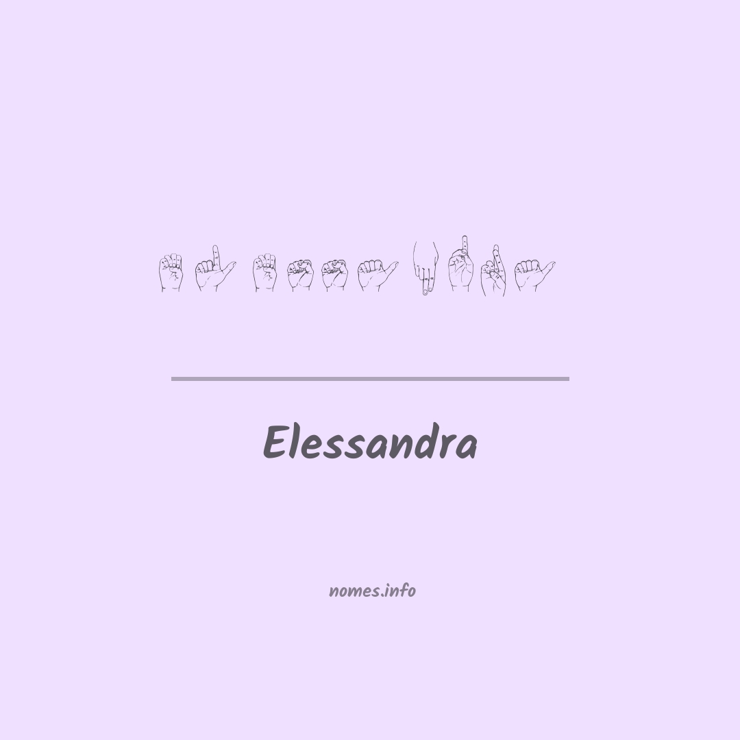 Elessandra em Libras