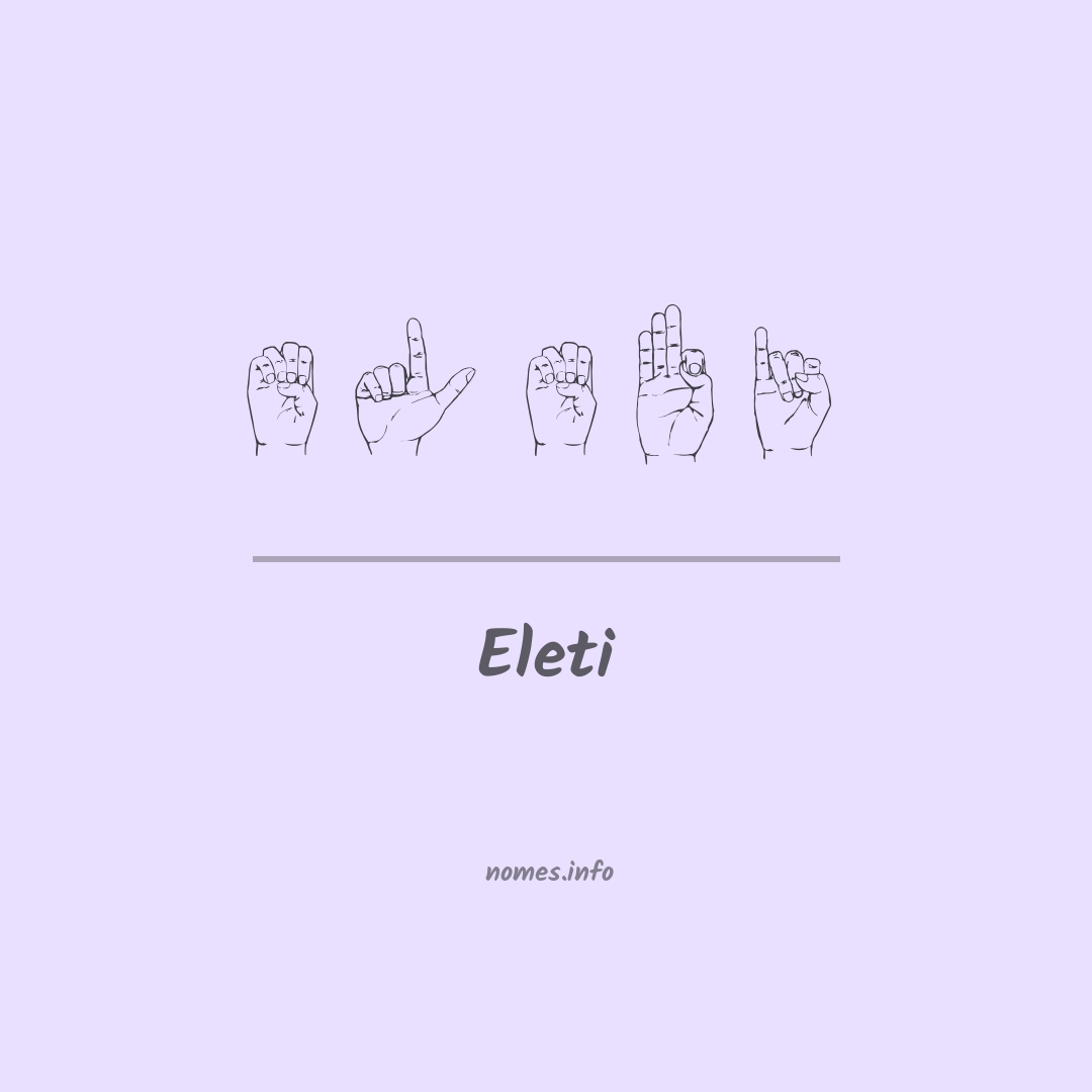 Eleti em Libras