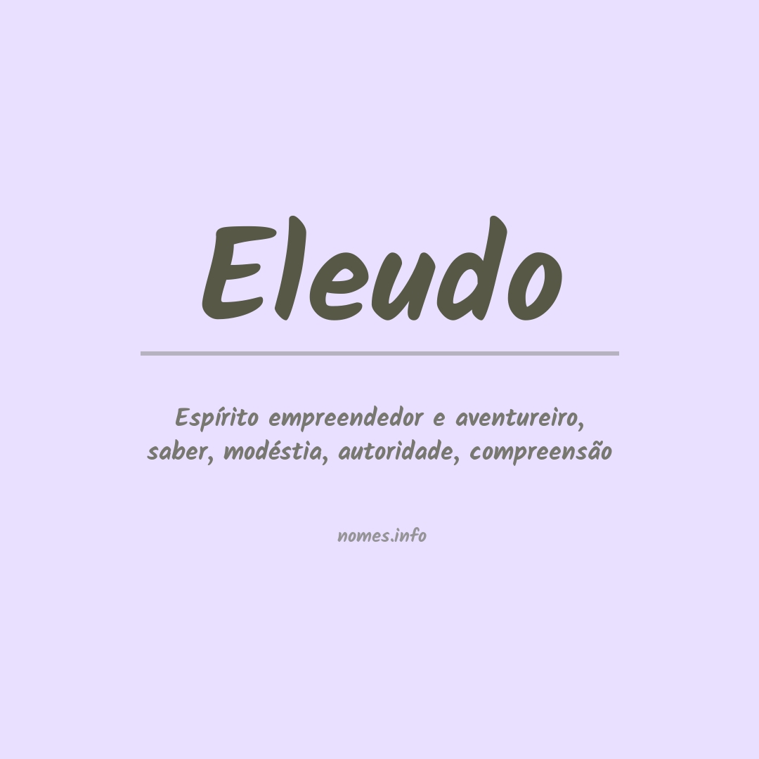 Significado do nome Eleudo