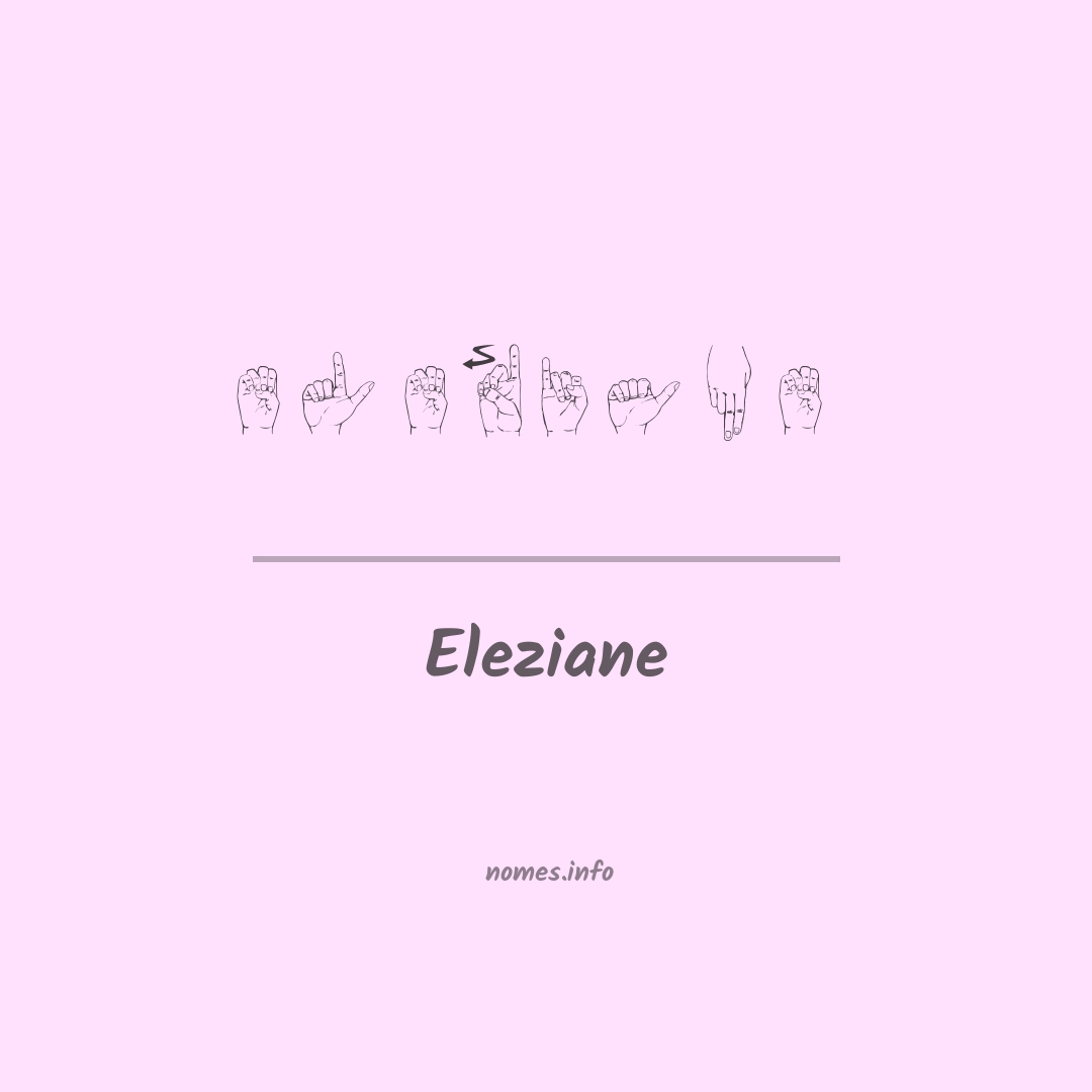 Eleziane em Libras