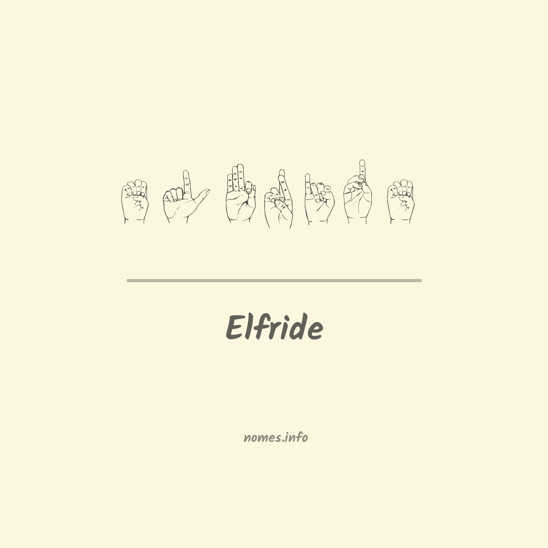 Elfride em Libras