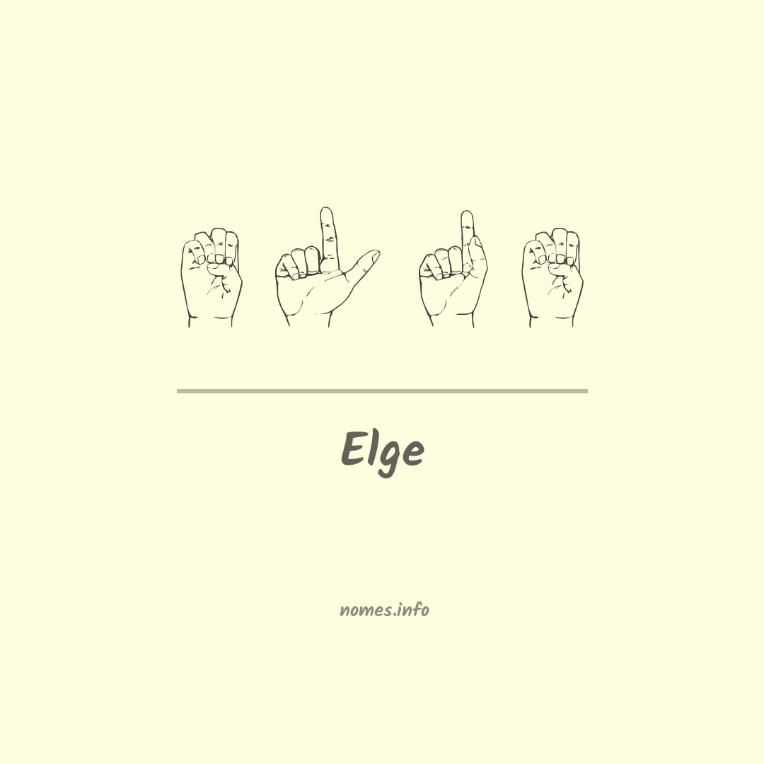 Elge em Libras