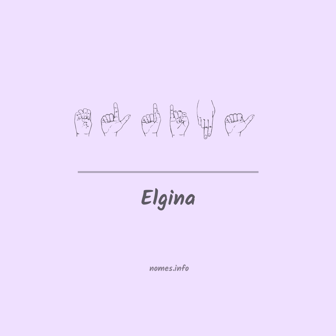 Elgina em Libras