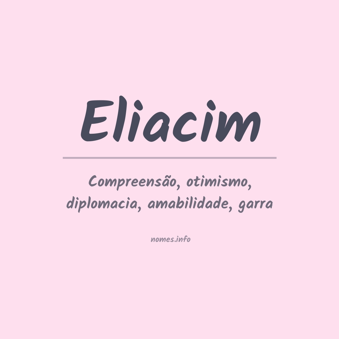Significado do nome Eliacim