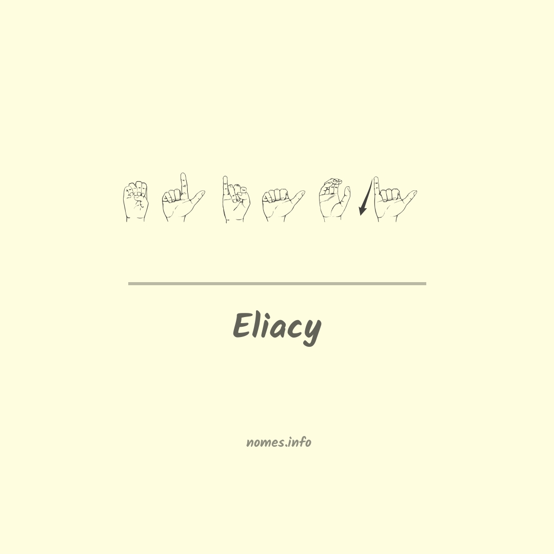 Eliacy em Libras