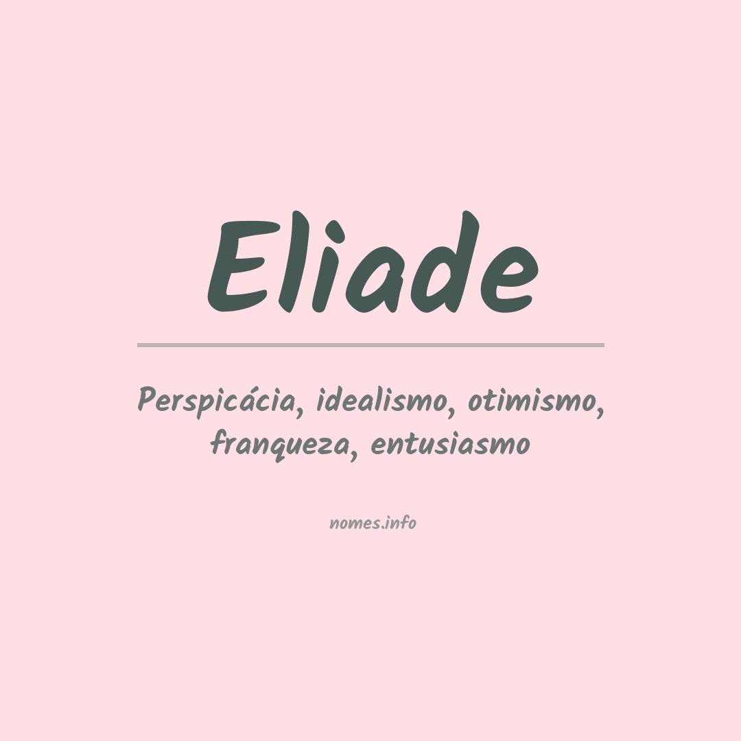 Significado do nome Eliade