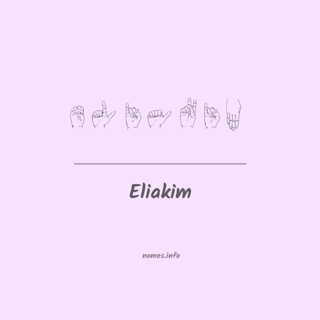 Eliakim em Libras