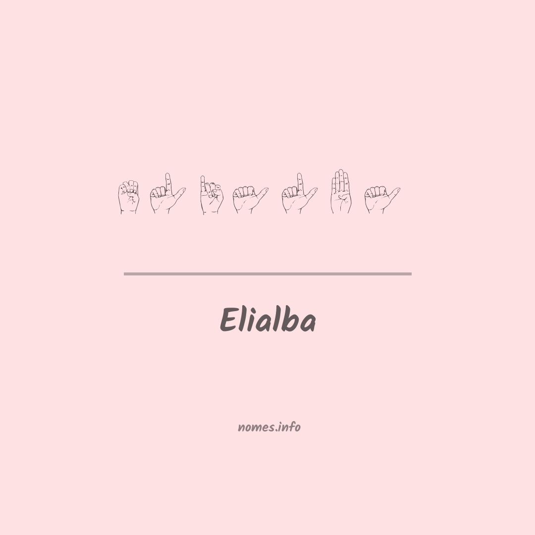 Elialba em Libras