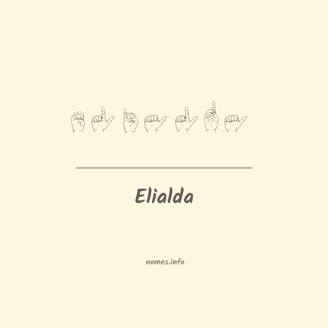 Elialda em Libras
