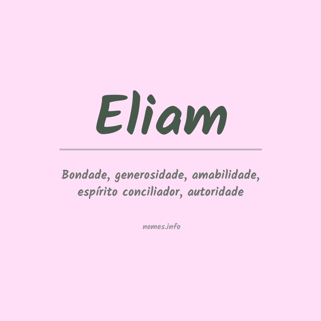 Significado do nome Eliam