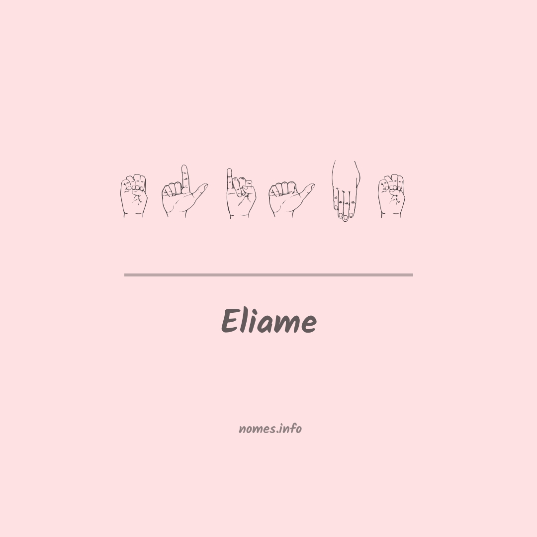 Eliame em Libras
