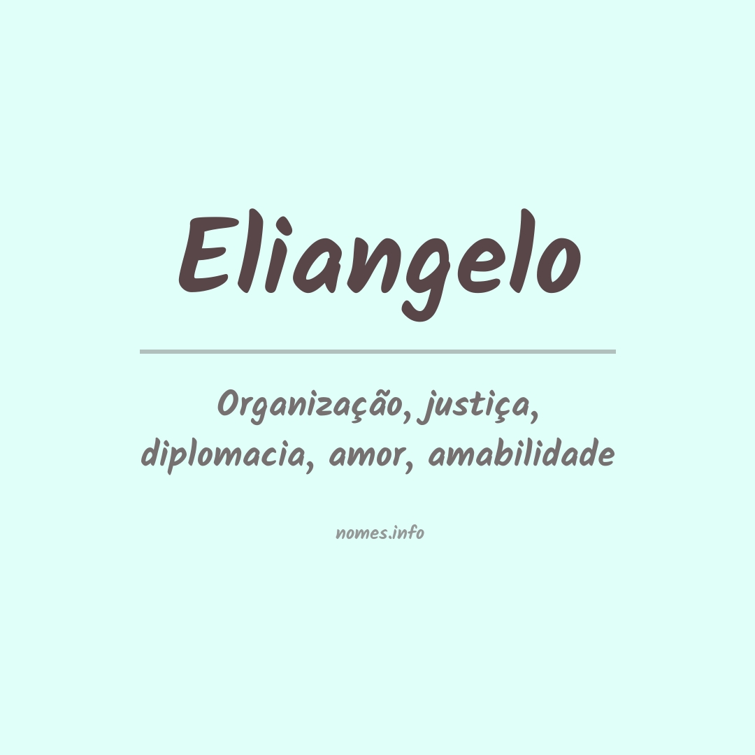 Significado do nome Eliangelo