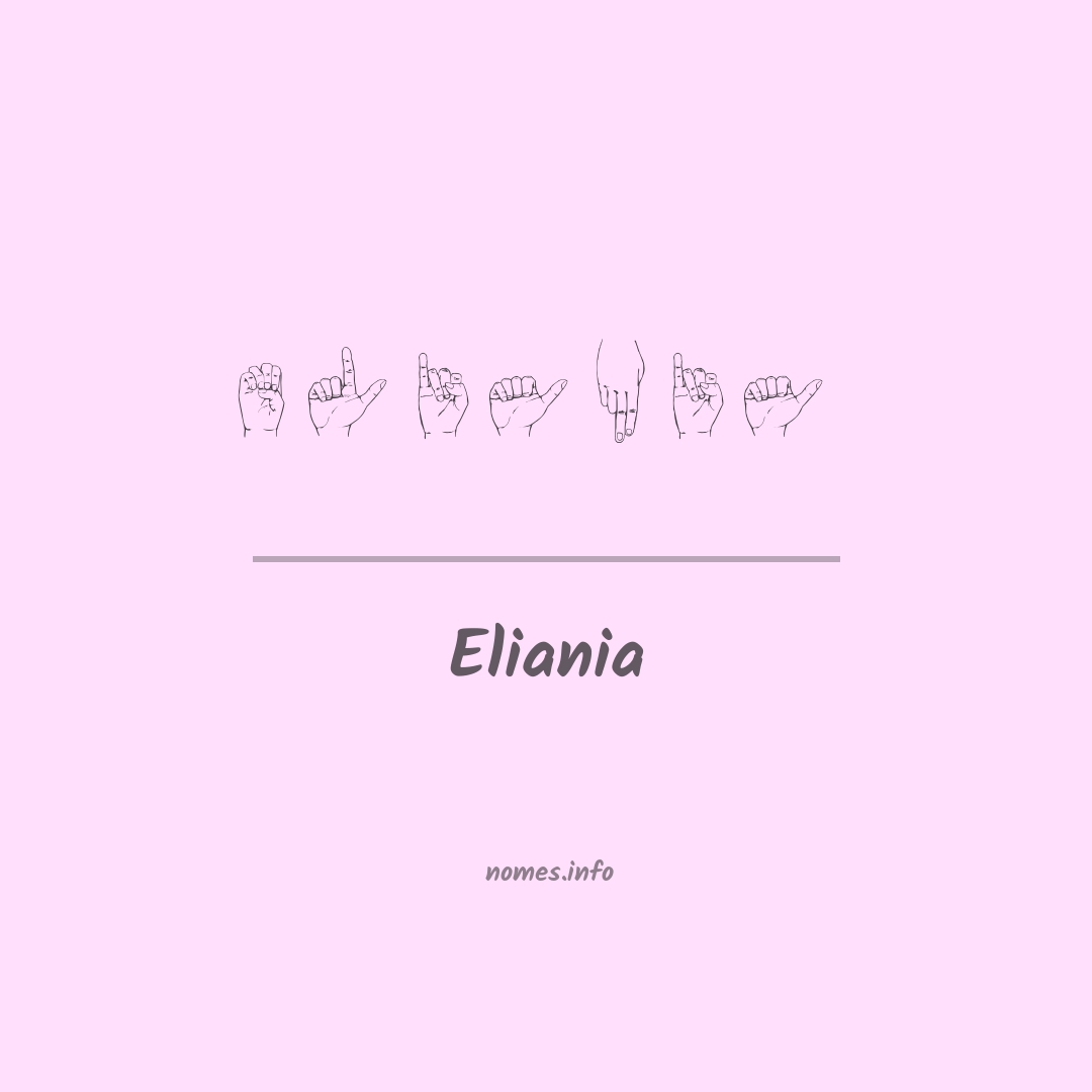 Eliania em Libras