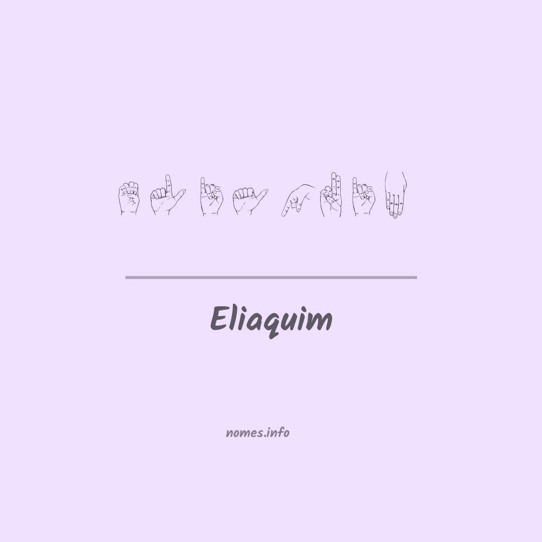 Eliaquim em Libras