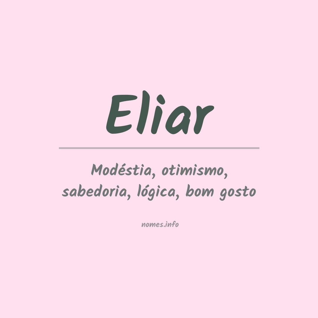 Significado do nome Eliar