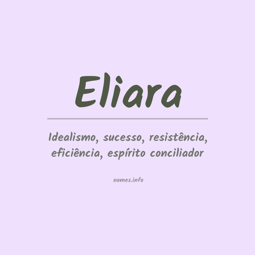 Significado do nome Eliara