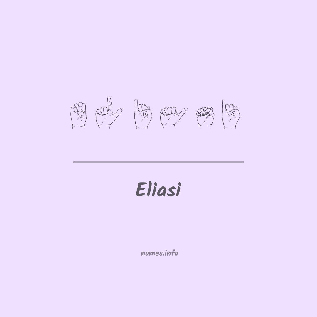 Eliasi em Libras