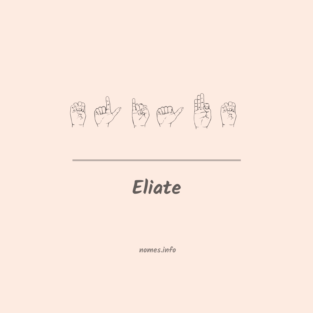 Eliate em Libras