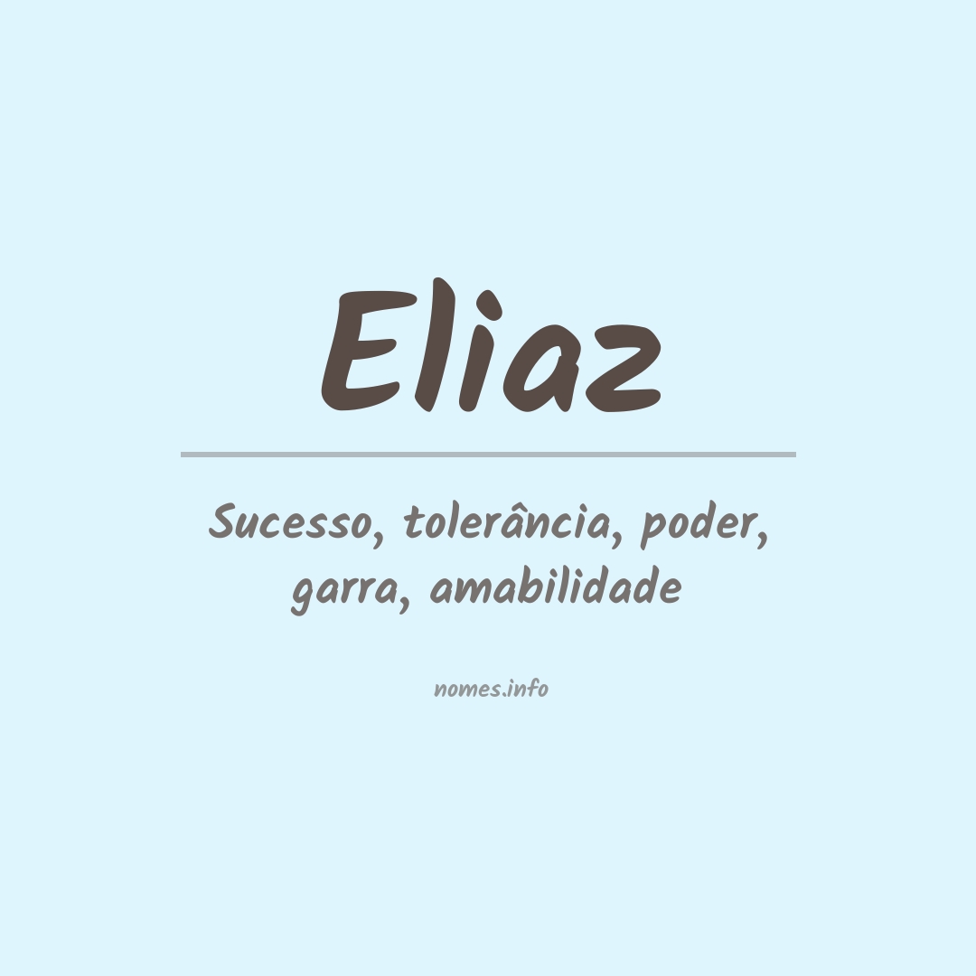Significado do nome Eliaz