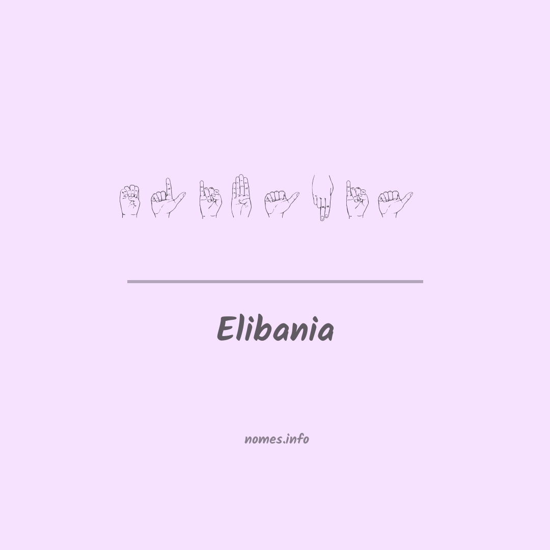 Elibania em Libras