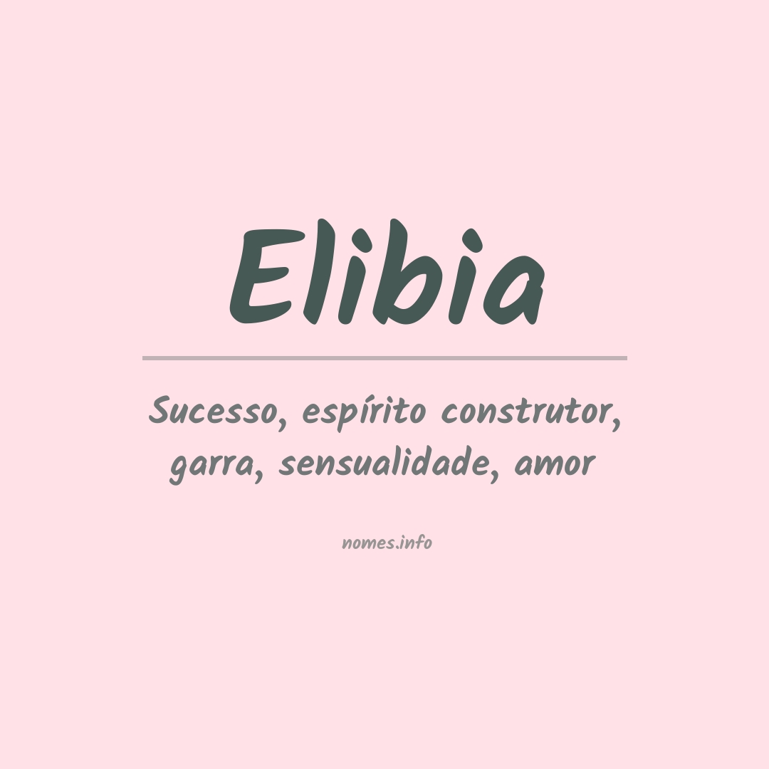 Significado do nome Elibia