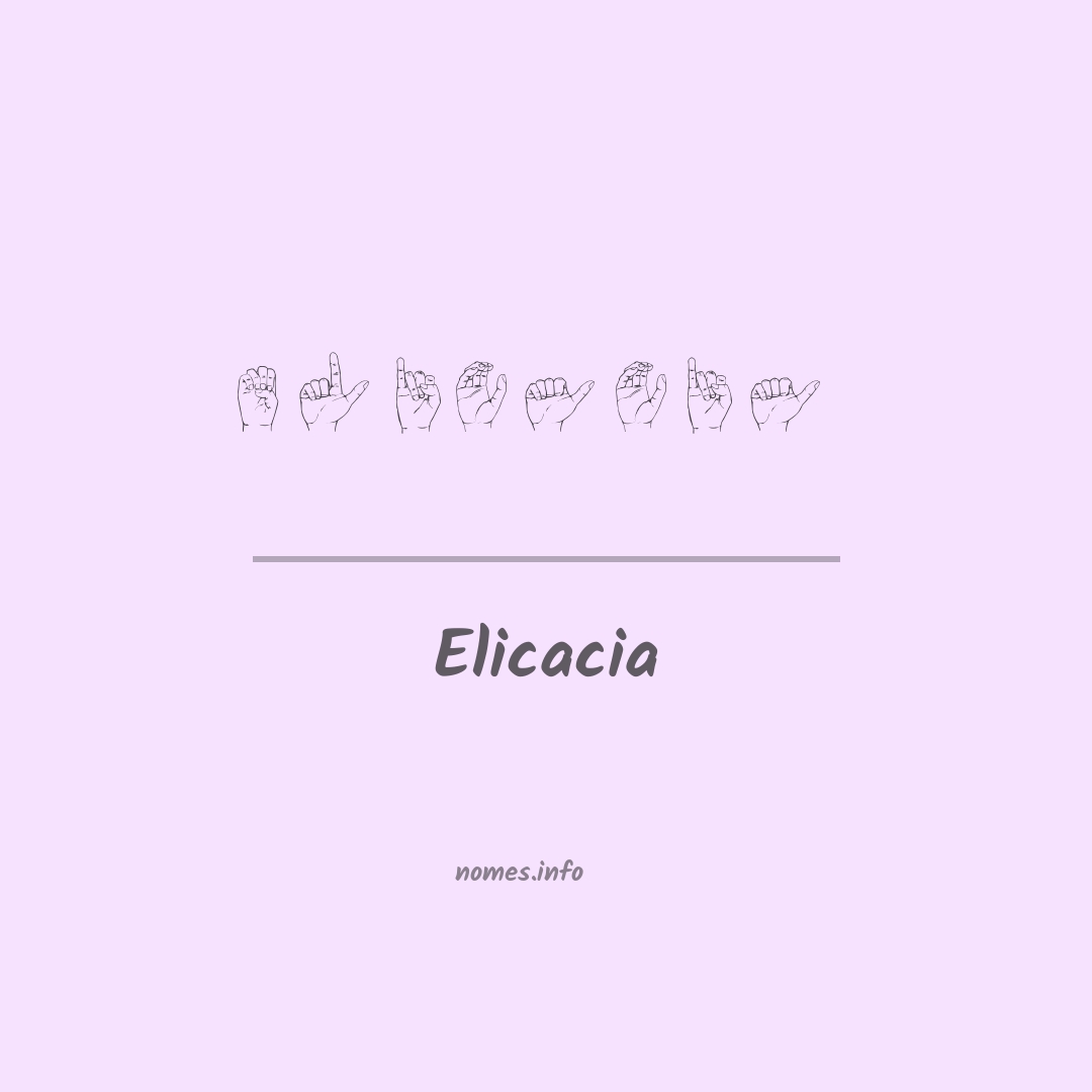 Elicacia em Libras