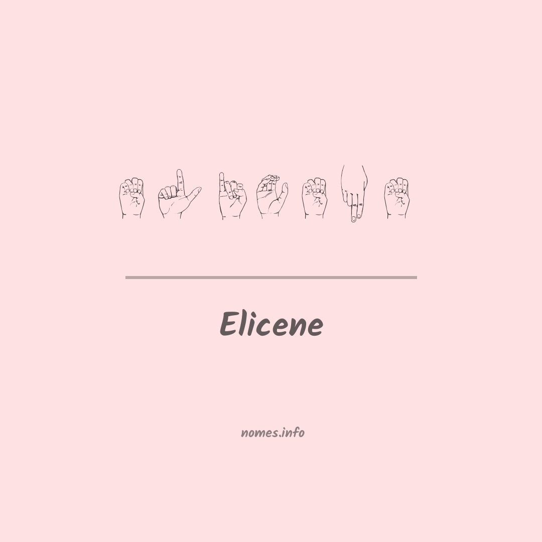 Elicene em Libras