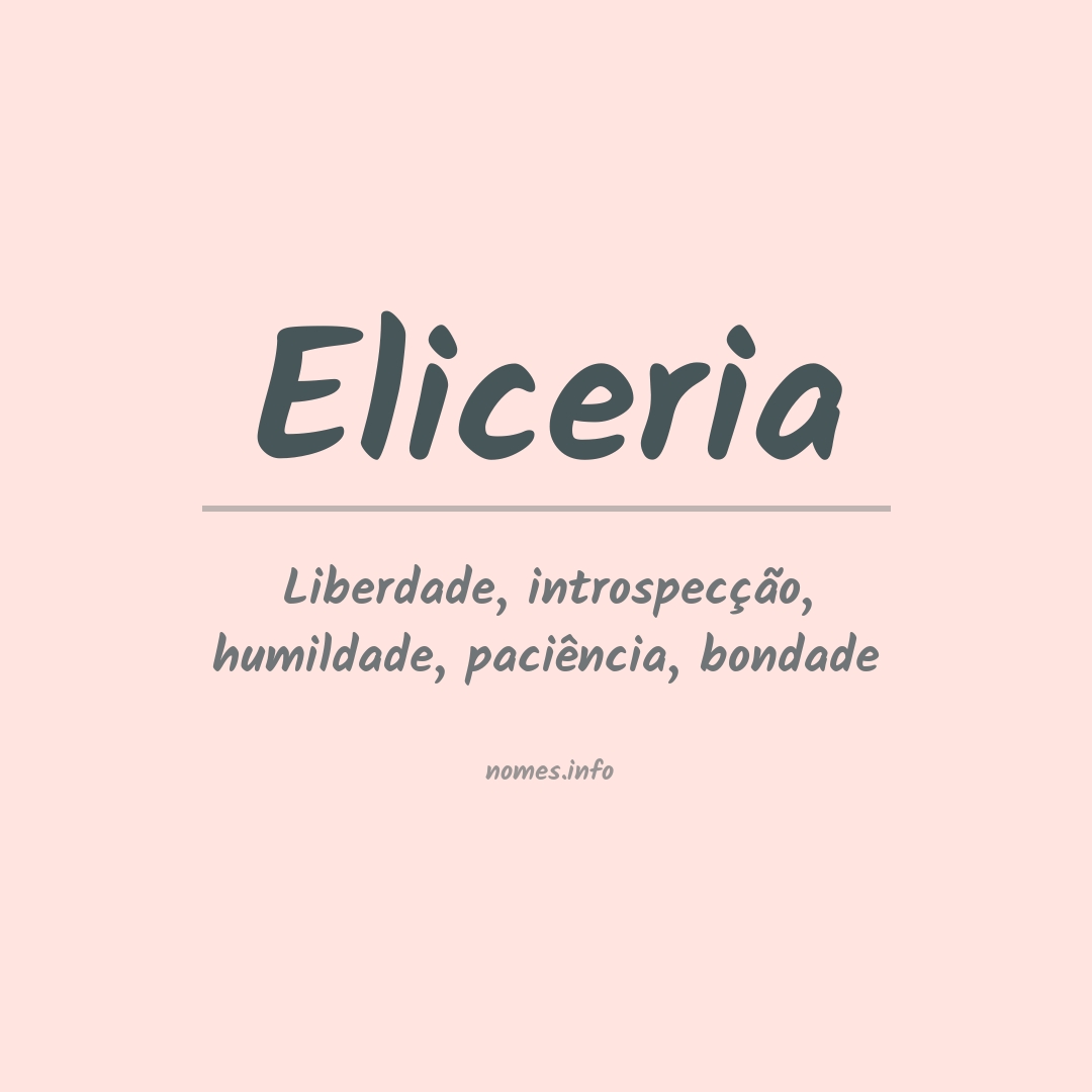 Significado do nome Eliceria