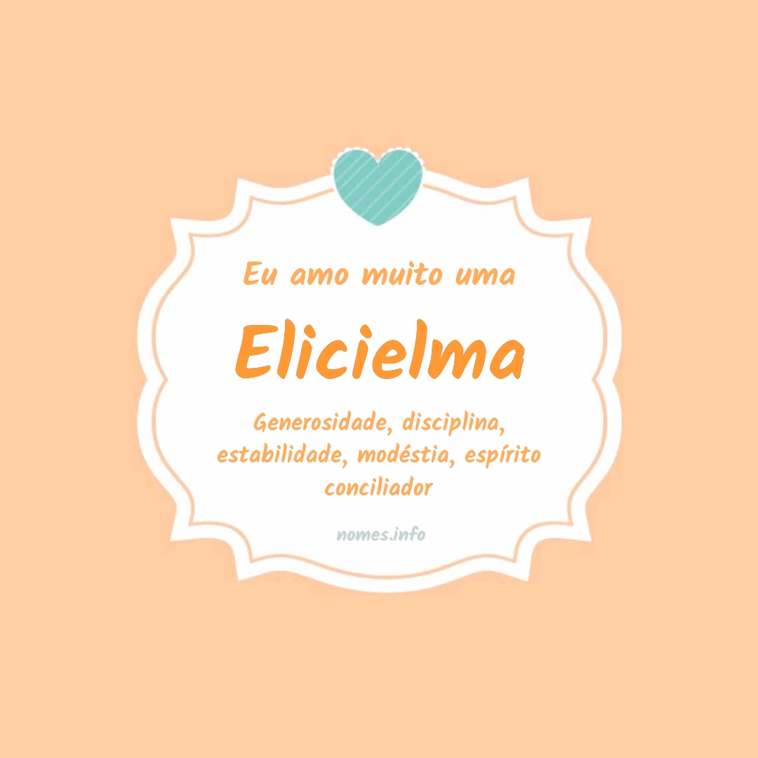 Eu amo muito Elicielma