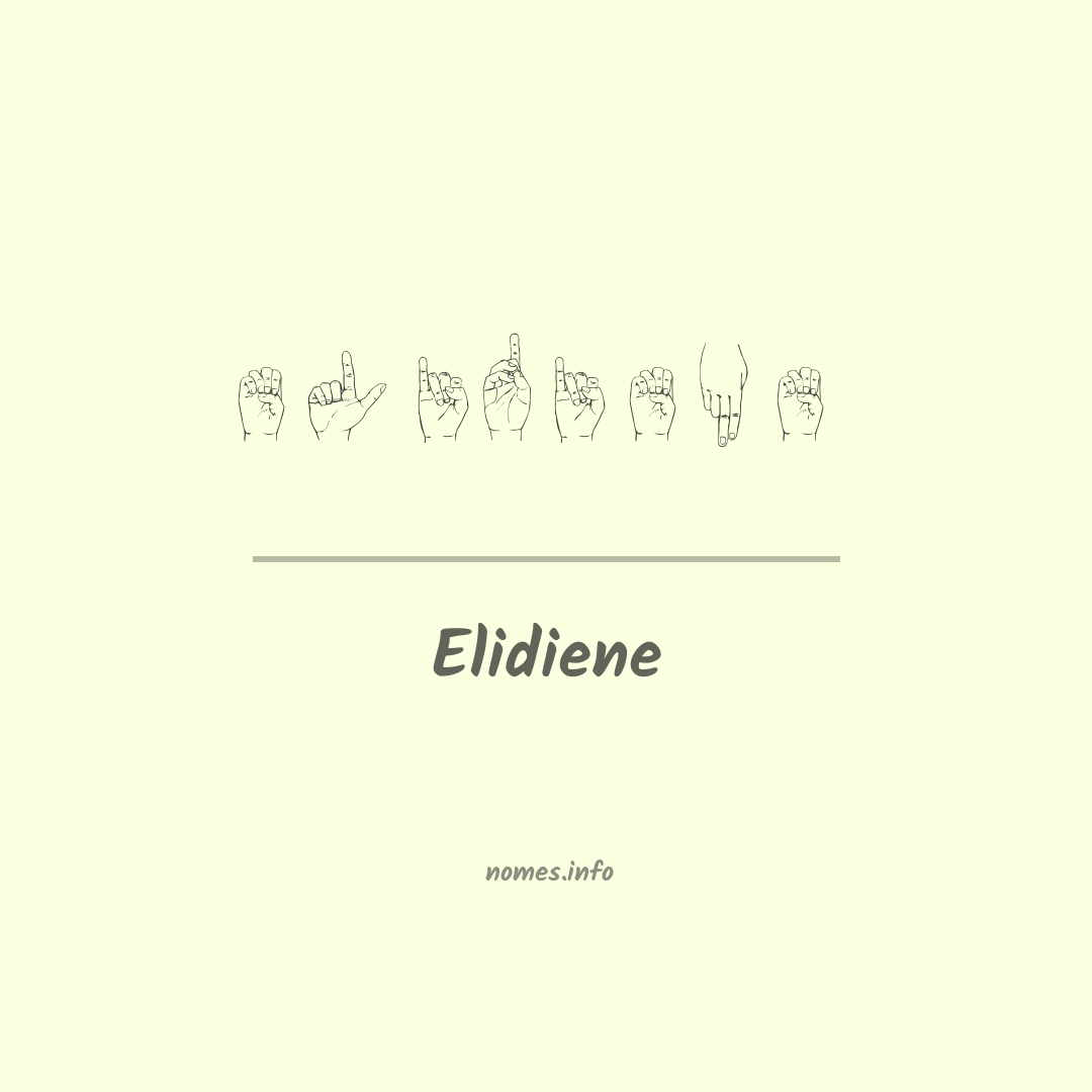 Elidiene em Libras