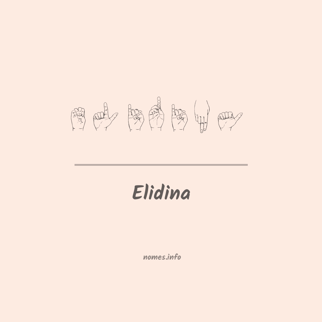 Elidina em Libras